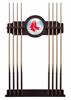 Boston Red Sox Solid Wood Cue Rack with a English Tudor Finish