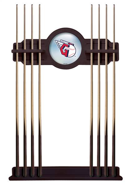 Cleveland Guardians Solid Wood Cue Rack with a English Tudor Finish