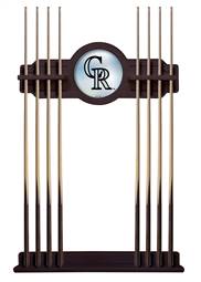 Colorado Rockies Solid Wood Cue Rack with a English Tudor Finish