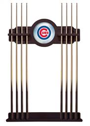Chicago Cubs Solid Wood Cue Rack with a English Tudor Finish