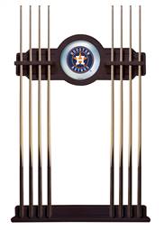 Houston Astros Solid Wood Cue Rack with a English Tudor Finish