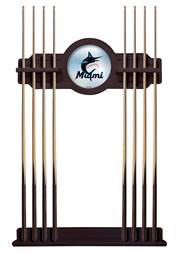 Miami Marlins Solid Wood Cue Rack with a English Tudor Finish