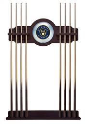 Milwaukee Brewers Solid Wood Cue Rack with a English Tudor Finish