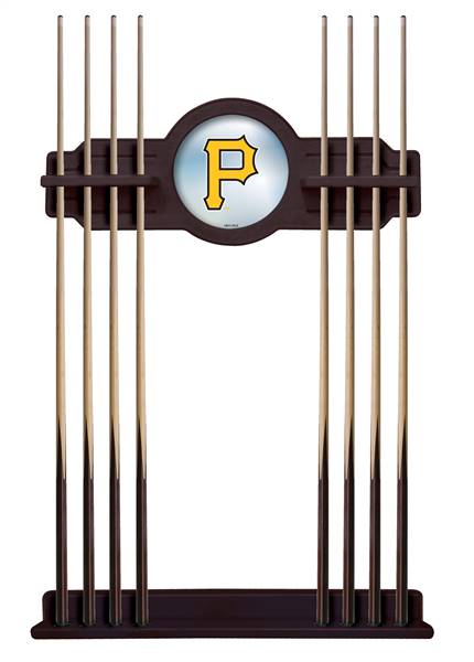 Pittsburgh Pirates Solid Wood Cue Rack with a English Tudor Finish