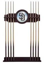 San Diego Padres Solid Wood Cue Rack with a English Tudor Finish