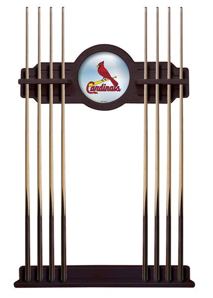 St. Louis Cardinals Solid Wood Cue Rack with a English Tudor Finish