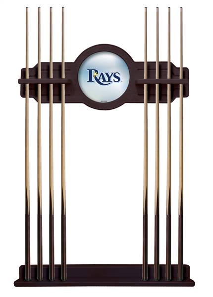 Tampa Bay Rays Solid Wood Cue Rack with a English Tudor Finish