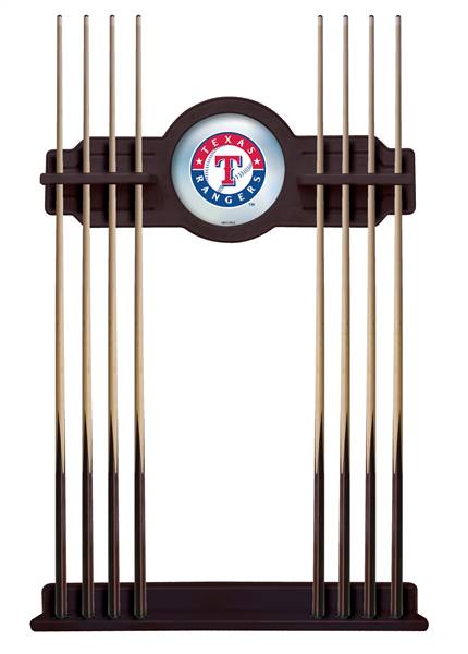 Texas Rangers Solid Wood Cue Rack with a English Tudor Finish