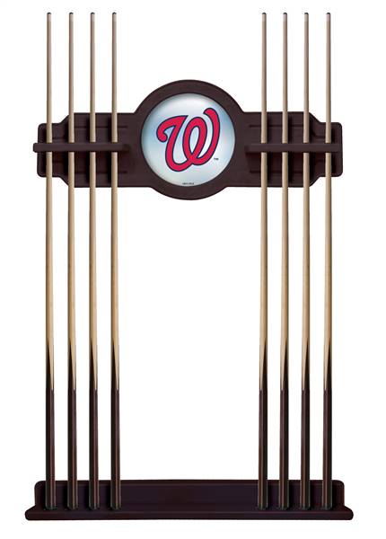 Washington Nationals Solid Wood Cue Rack with a English Tudor Finish