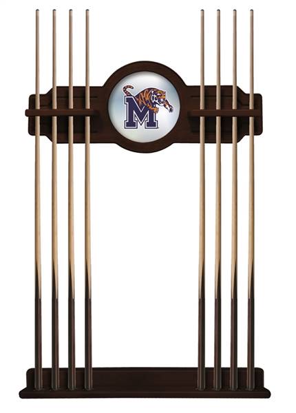University of Memphis Solid Wood Cue Rack with a English Tudor Finish