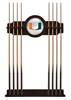 University of Miami (FL) Solid Wood Cue Rack with a English Tudor Finish