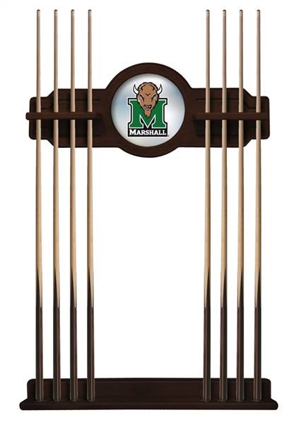 Marshall University Solid Wood Cue Rack with a English Tudor Finish