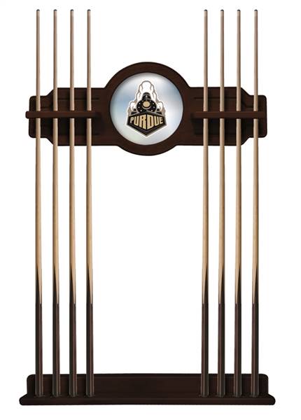 Purdue Solid Wood Cue Rack with a English Tudor Finish