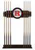 Rutgers Solid Wood Cue Rack with a English Tudor Finish