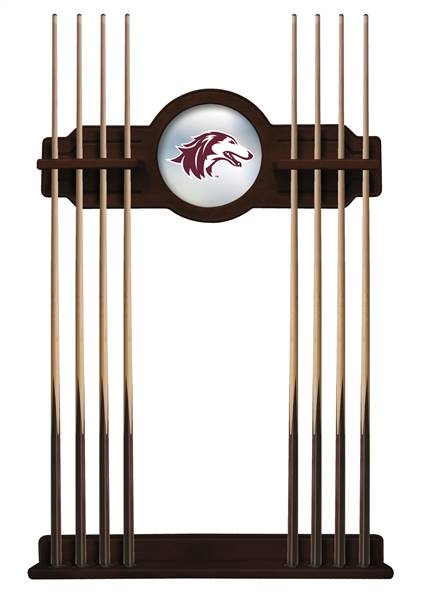 Southern Illinois University Solid Wood Cue Rack with a English Tudor Finish
