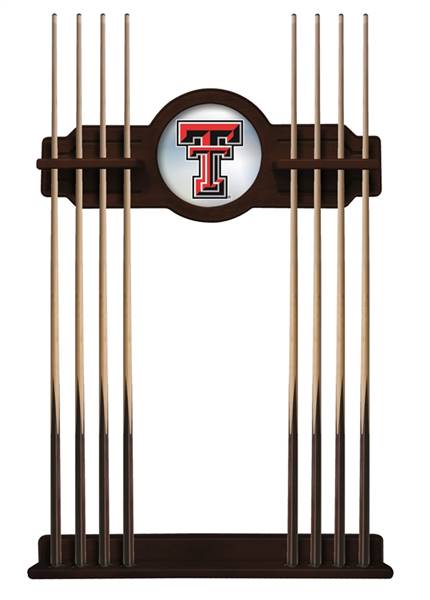 Texas Tech University Solid Wood Cue Rack with a English Tudor Finish