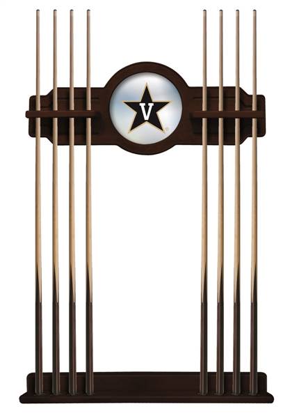 Vanderbilt University Solid Wood Cue Rack with a English Tudor Finish