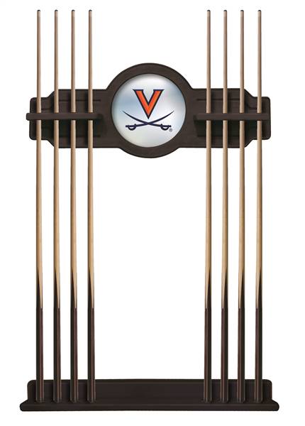 University of Virginia Solid Wood Cue Rack with a English Tudor Finish