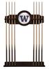 University of Washington Solid Wood Cue Rack with a English Tudor Finish