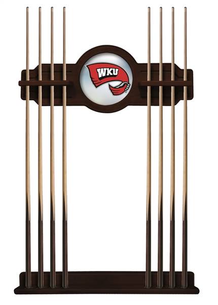 Western Kentucky University Solid Wood Cue Rack with a English Tudor Finish