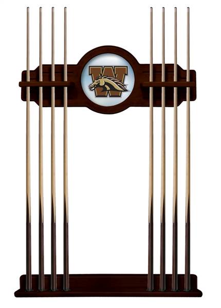 Western Michigan University Solid Wood Cue Rack with a English Tudor Finish