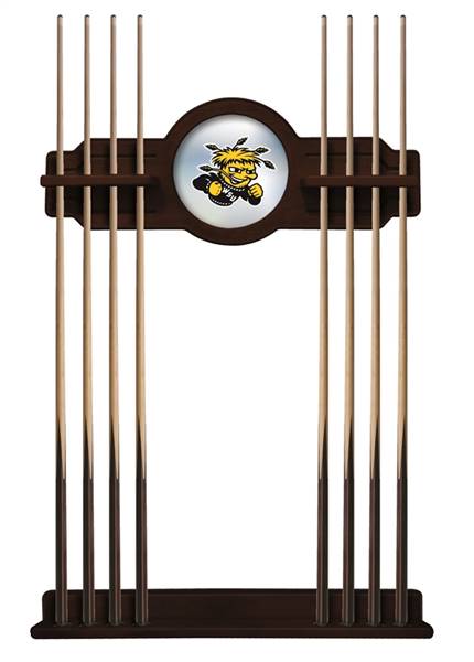 Wichita State University Solid Wood Cue Rack with a English Tudor Finish
