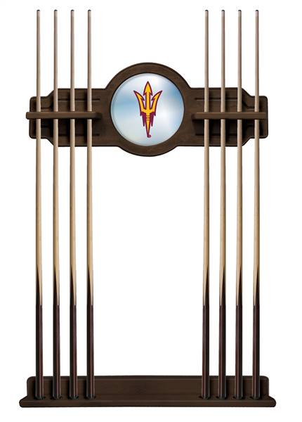 Arizona State University (Pitchfork) Solid Wood Cue Rack with a Navajo Finish