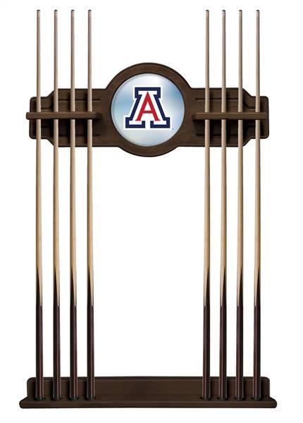 University of Arizona Solid Wood Cue Rack with a Navajo Finish