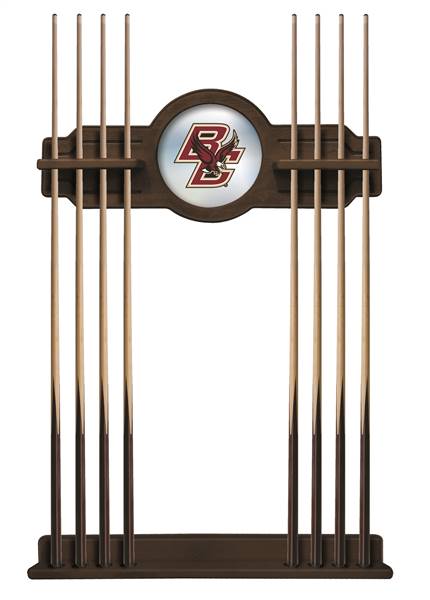 Boston College Solid Wood Cue Rack with a Navajo Finish