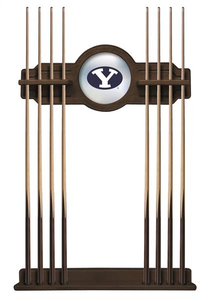 Brigham Young University Solid Wood Cue Rack with a Navajo Finish