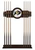 University of Colorado Solid Wood Cue Rack with a Navajo Finish