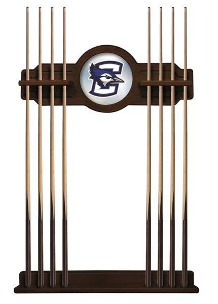 Creighton University Solid Wood Cue Rack with a Navajo Finish