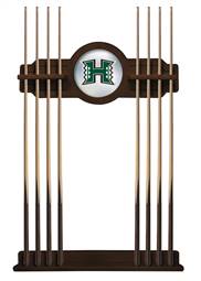 University of Hawaii Solid Wood Cue Rack with a Navajo Finish