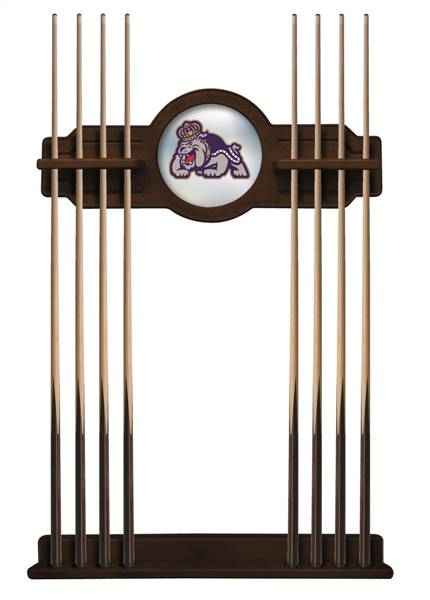 James Madison University Solid Wood Cue Rack with a Navajo Finish
