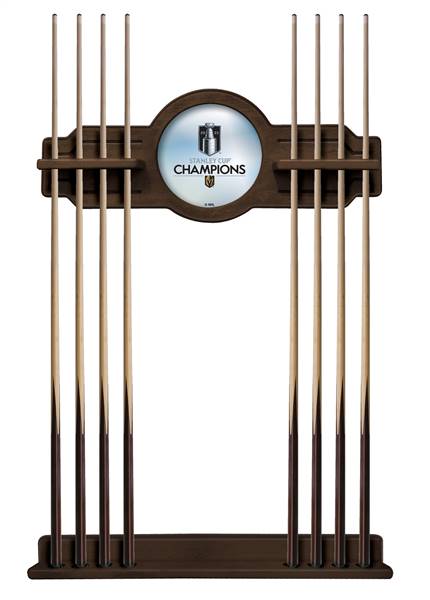 Vegas Golden Knights - 2023 Stanley Cup Champions Solid Wood Cue Rack Navajo