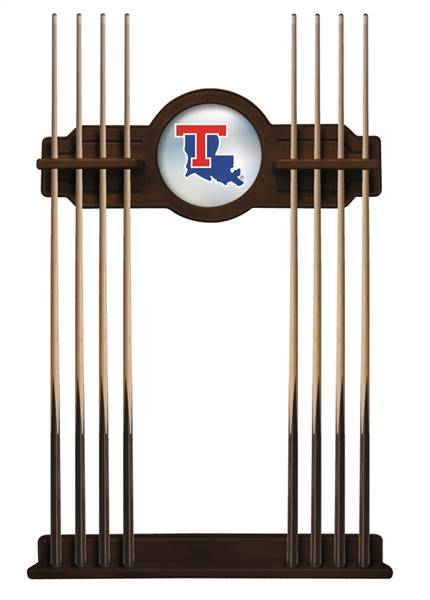 Louisiana Tech University Solid Wood Cue Rack with a Navajo Finish