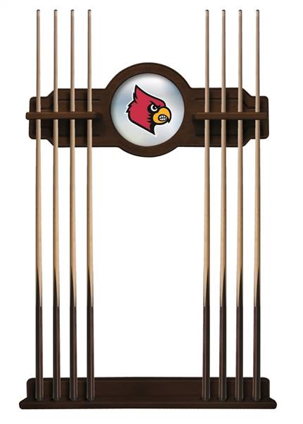 University of Louisville Solid Wood Cue Rack with a Navajo Finish