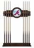 Atlanta Braves Solid Wood Cue Rack with a Navajo Finish