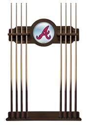 Atlanta Braves Solid Wood Cue Rack with a Navajo Finish