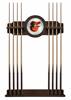 Baltimore Orioles Solid Wood Cue Rack with a Navajo Finish