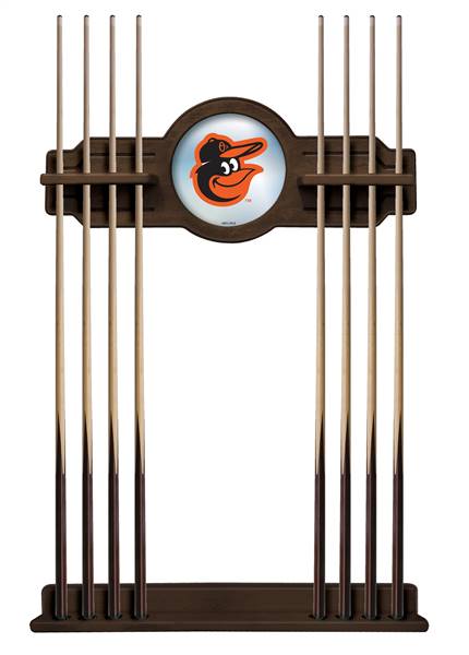 Baltimore Orioles Solid Wood Cue Rack with a Navajo Finish