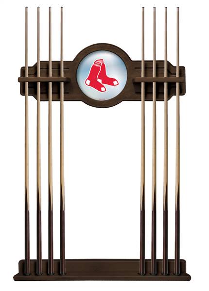 Boston Red Sox Solid Wood Cue Rack with a Navajo Finish