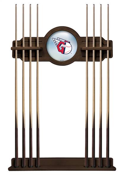 Cleveland Guardians Solid Wood Cue Rack with a Navajo Finish