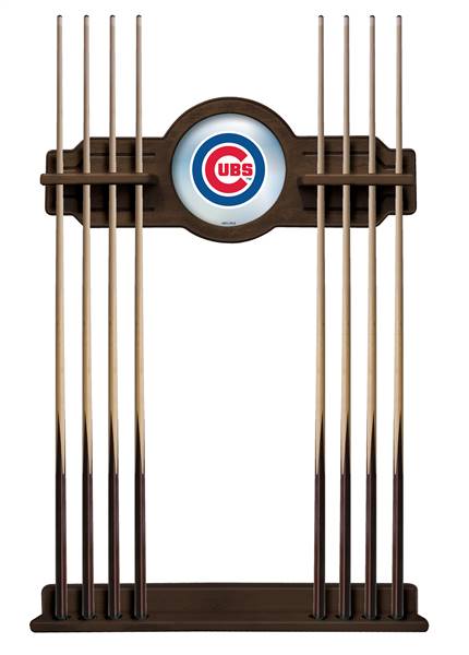 Chicago Cubs Solid Wood Cue Rack with a Navajo Finish
