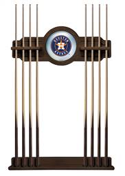 Houston Astros Solid Wood Cue Rack with a Navajo Finish