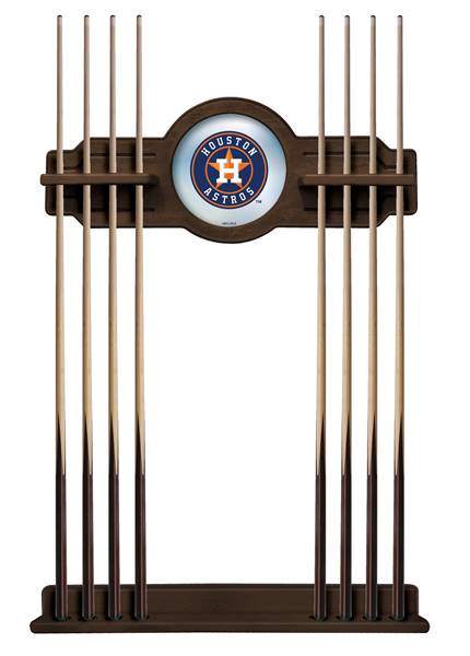 Houston Astros Solid Wood Cue Rack with a Navajo Finish