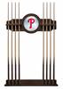 Philadelphia Phillies Solid Wood Cue Rack with a Navajo Finish