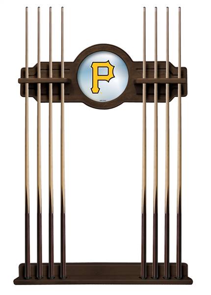 Pittsburgh Pirates Solid Wood Cue Rack with a Navajo Finish