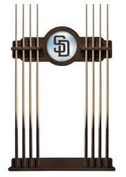 San Diego Padres Solid Wood Cue Rack with a Navajo Finish