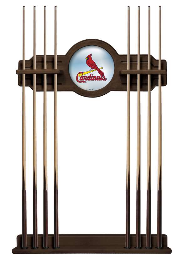 St. Louis Cardinals Solid Wood Cue Rack with a Navajo Finish